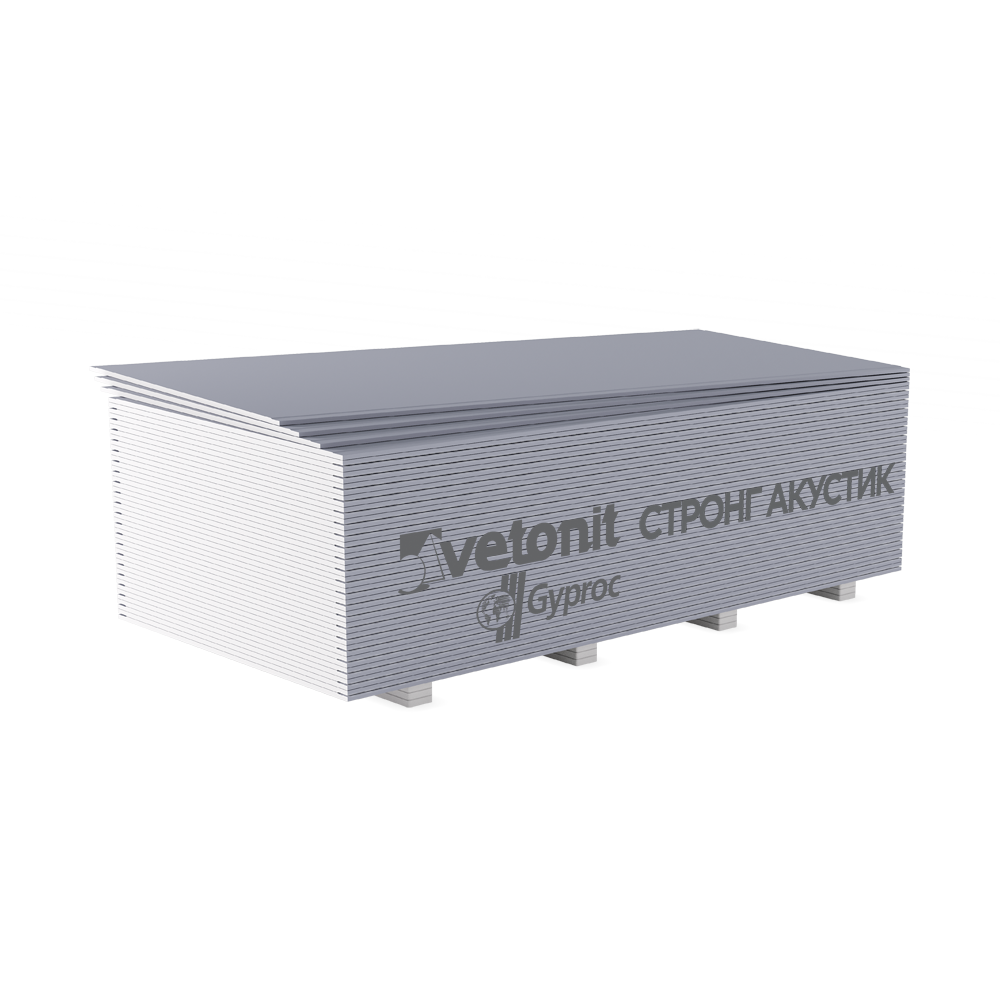 ГСП Gyproc Стронг акустик 15 ММ, 2500Х1200 ПРК от производителя ...